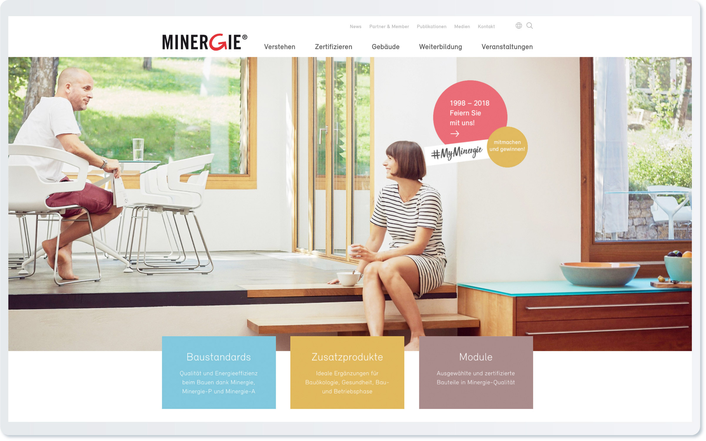 Minergie Landing Page