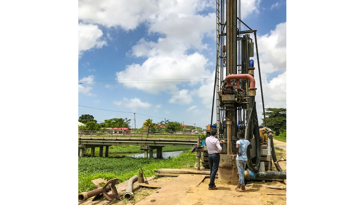 Paramaribo area, Suriname: Drilling of new groundwater well