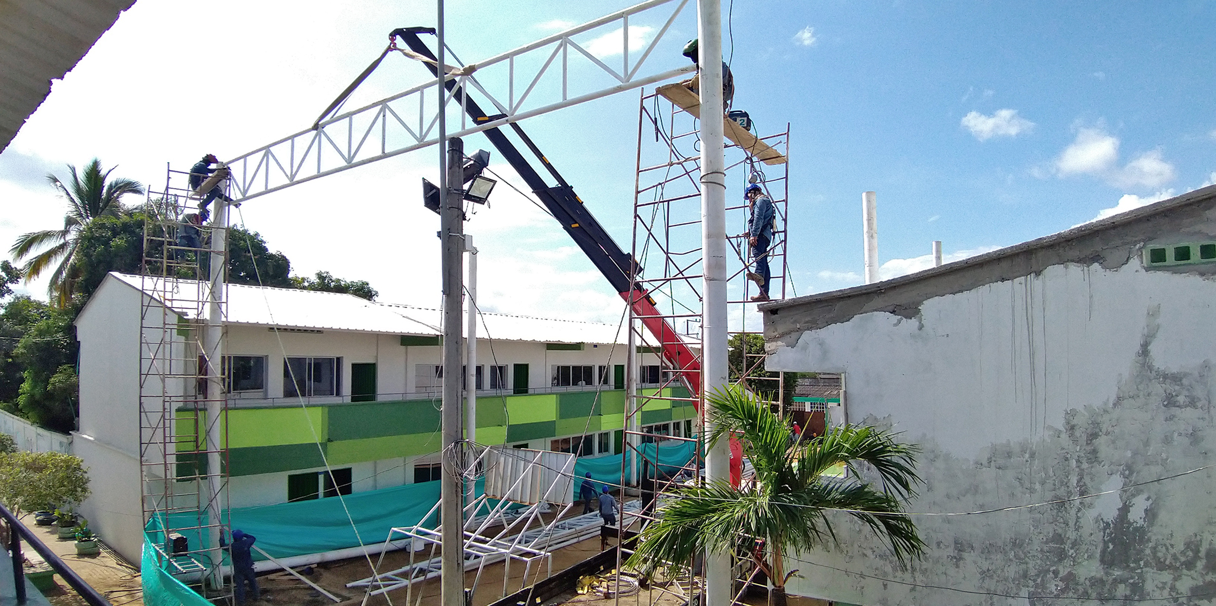 Sanierung einer Schule in der Karibik