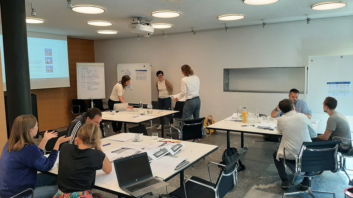 Usability Tests und Lösungsfindung während einer Design-Workshop Session