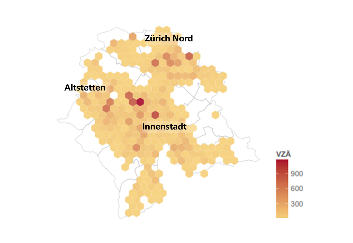 Industrielle Cleantech-Beschäftigte in der Stadt Zürich