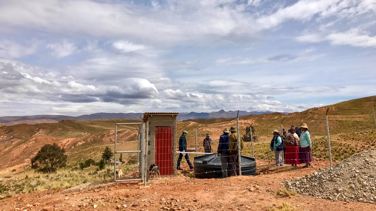 Sica Sica Gebiet, Bolivien: Ländliches Wasserreservoir