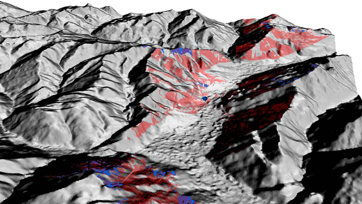 Landschaft - Sichtbarkeitsanalyse Chlus 3D