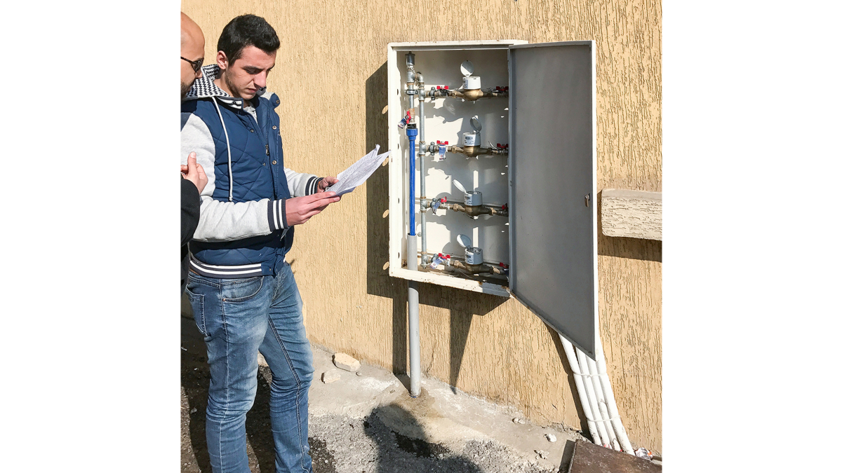 Water meter reading in Zahlé