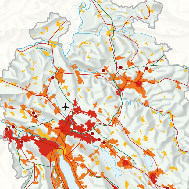 Map Spatial Development Strategy for the Canton of Zürich