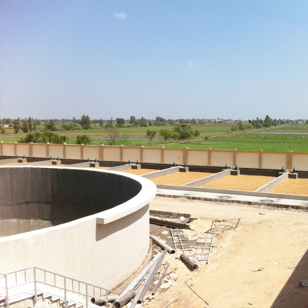 Zwischenbeurteilung eines Abwasserprojekts in Ägypten